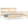 vidaXL S&auml;ngram utan madrass 200x200 cm massiv furu