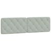 vidaXL Bed with Mattress Light Grey 180x200 cm Velvet