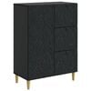 vidaXL Sideboard Svart 66 x 34,5 x 90 cm Konstruerat tr&auml;