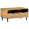 vidaXL Soffbord brun 80x54x40 cm mango i massivt tr&auml;