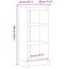 vidaXL Bokhylla Corona 46x29x100 cm massiv furu