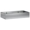 vidaXL St&ouml;dv&auml;gg 6 st 200 x 100 x 50 cm Galvaniserat st&aring;l Silver