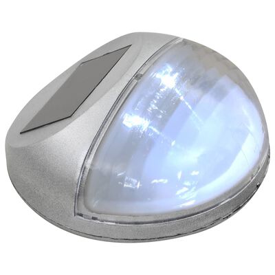vidaXL Soldrivna vägglampor 24 st LED runda silver