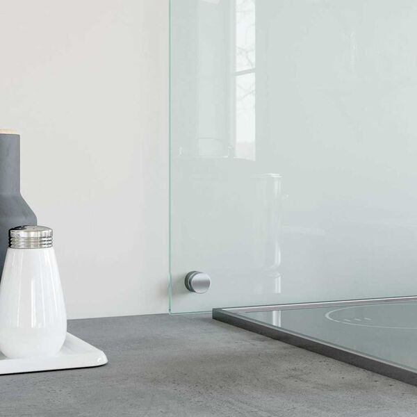 vidaXL Stänkskydd transparent 70x40 cm härdat glas