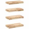 vidaXL Sv&auml;vande hyllor 4 st 60x20x4 cm obehandlat massivt akaciatr&auml;