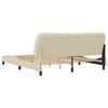 vidaXL Bed Frame without Mattress "Hvar" Cream 180x200 cm Fabric