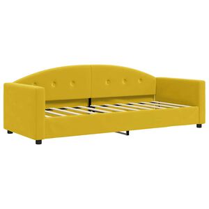 vidaXL Dagb&auml;dd gul 80x200 cm sammet