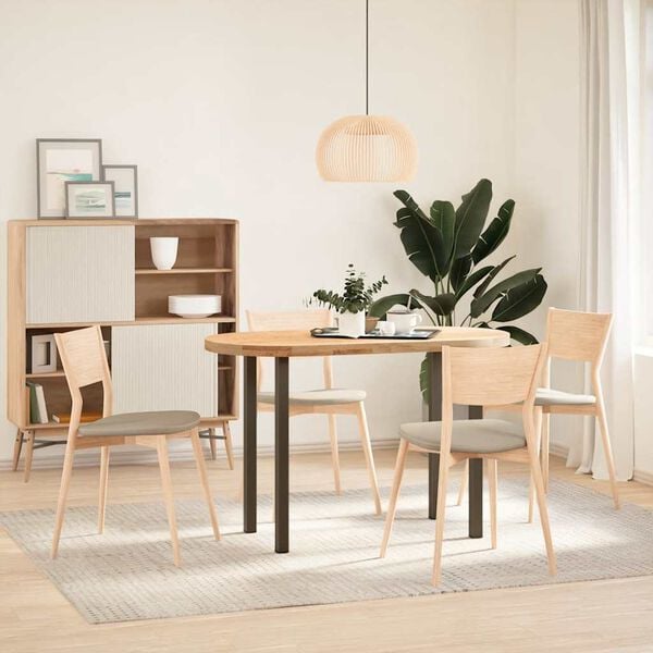 vidaXL Konsolbordsben 4 st naturst&aring;l 72-74 cm st&aring;l