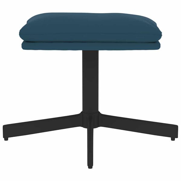 vidaXL Fotpall bl&aring; 60x60x36 cm sammet