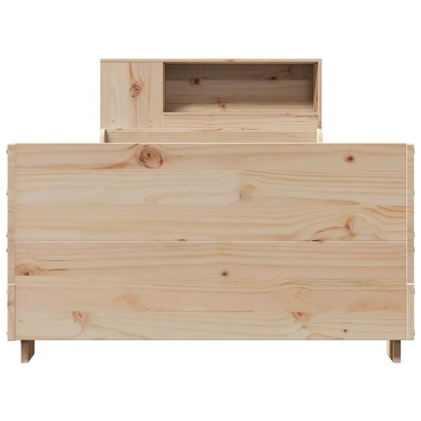 vidaXL S&auml;ngram utan madrass 75x190 cm massiv furu