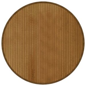 vidaXL Matta rund brun 80 cm bambu