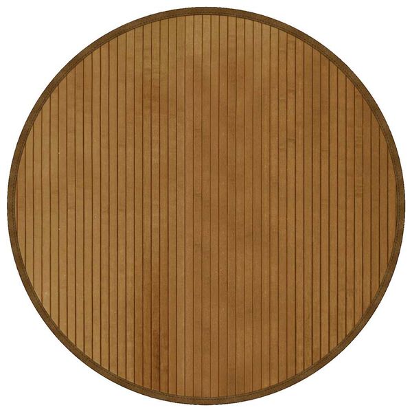vidaXL Matta rund brun 80 cm bambu
