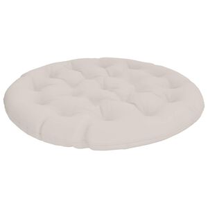 vidaXL Papasan-kudde VIANEN 100% Polyester Vit &Oslash; 130 x 12 cm