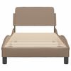 vidaXL Bed Frame "Dover" Cappuccino 80x200 cm Faux Leather