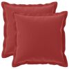 vidaXL Kudd&ouml;verdrag 2 st HOUTEN Vinr&ouml;d 40 x 40 cm Polyester