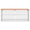 vidaXL Trädgårdsbänk gabion-design 103x31,5x42 cm massivt douglasträ
