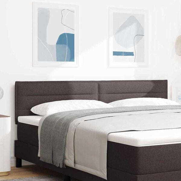 vidaXL Huvudgavel med huvudgavel M&ouml;rkbrun 180 cm Konstl&auml;der