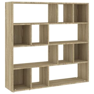 vidaXL Bokhylla/rumsavdelare sonoma-ek 105x24x102 cm