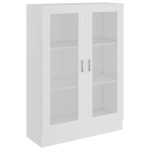 vidaXL Vitrinsk&aring;p vit 82,5x30,5x115 cm konstruerat tr&auml;