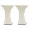 Duk till st&aring;bord &Oslash;80 Stretch Creme 2-pack