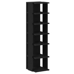 vidaXL Skosk&aring;p svart ek 25x27x102 cm konstruerat tr&auml;