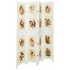 vidaXL Romdivider Panel Vit 141,5 x 165 cm MDF