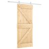 vidaXL Skjutd&ouml;rr 85 x 210 cm Massiv furutr&auml;d&ouml;rr (obehandlad)