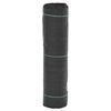 vidaXL Ogr&auml;smatta svart 0,5x50 m PP