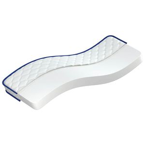 vidaXL Memoryskummadrass vit 70x200x17 cm mjuk