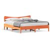vidaXL S&auml;ngram utan madrass vaxbrun 160x200 cm massiv furu