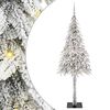 vidaXL Julgran med 300 LED-lampor med stativ Vit 180 cm PE och St&aring;l