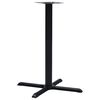 vidaXL Bordsben f&ouml;r caf&eacute;bord 76x76x107 cm gjutj&auml;rn