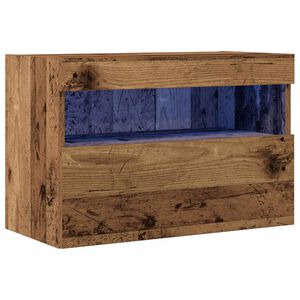 vidaXL TV V&auml;gghylla 60 x 30 x 40 cm Gammalt tr&auml; Konstruerat tr&auml;