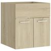 vidaXL Tv&auml;ttst&auml;llssk&aring;p sonoma-ek 41x38,5x46 cm konstruerat tr&auml;
