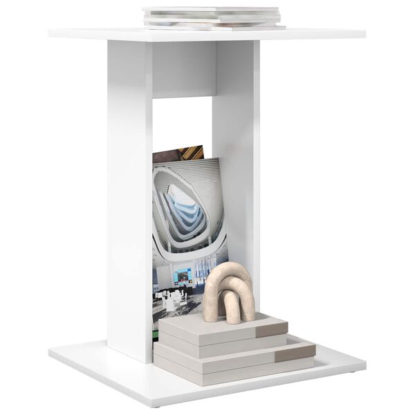 vidaXL Sidobord Vit 45 x 40 x 62,5 cm Konstruerat tr&auml;