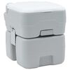 vidaXL Campingtoalett Gr&aring; och Vit 41,5 x 36,5 x 42 cm polyeten