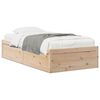 vidaXL S&auml;ngram utan madrass 75x190 cm massiv furu