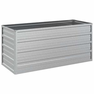vidaXL Odlingsl&aring;da upph&ouml;jd galvaniserat st&aring;l 100x40x45 cm silver