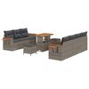 vidaXL Tr&auml;dg&aring;rdsoffset 10 pcs Gr&aring; konstrotting