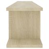 vidaXL V&auml;gghyllor 2 st sonoma-ek 105x18x20 cm konstruerat tr&auml;