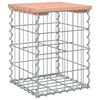 vidaXL Trädgårdsbänk gabion-design 33x31x42 cm massivt douglasträ