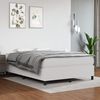 vidaXL Boxspring-s&auml;ngram vit 140x200 cm konstl&auml;der