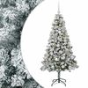 vidaXL Konstgjord julgran med kulor 120 cm 150 LED-lampor Varmvit