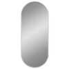 vidaXL V&auml;ggspegel silver 60x25 cm oval