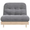 vidaXL Futonb&auml;ddsoffa med madrass 100x206x11 cm massiv furu