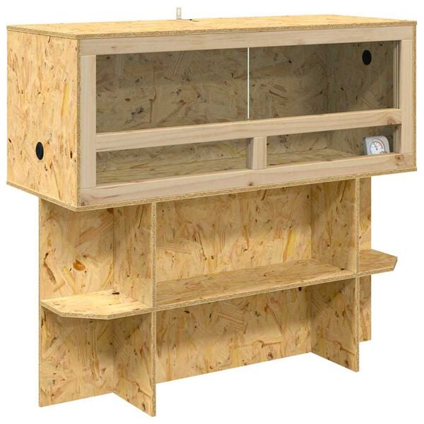 vidaXL Terrarium Brun 100 x 40 x 90 cm OSB