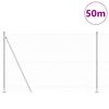 vidaXL Stängselstolpe Silver 50 x 1,5 m (25 mm nät) Stål