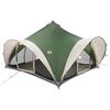 vidaXL Tipi T&auml;lt med tak Gr&ouml;n 18 personer Polyester och St&aring;l