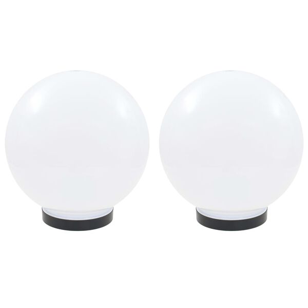 vidaXL Globlampa LED set 2 st sfäriska 25 cm PMMA