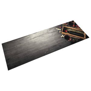 vidaXL K&ouml;ksmatta maskintv&auml;ttbar vinflaska 45x150 cm sammet